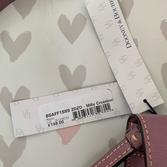 Dooney & Bourke Bags Dooney Bourke Purple Saffiano Milly Crossbody